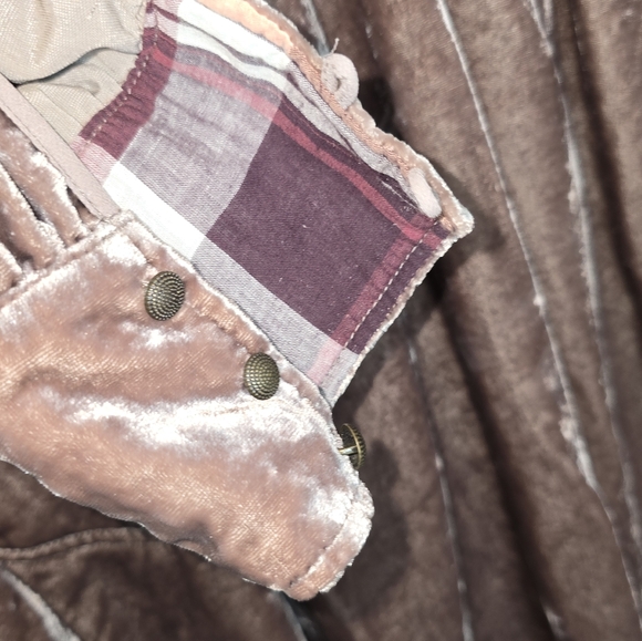 Anthropolgie Holding Horses Velvet Shirt Dress, Longsleeve, Womens XS - Picture 3 of 8